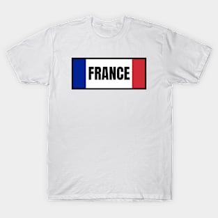 France in French Flag Colors T-Shirt